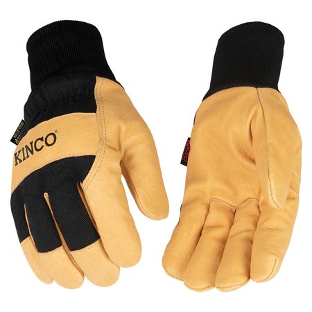 KINCO Kinco Lined Grain Pigskin Palm Gloves with Knit Wrist 1928KW-L